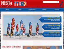 Tablet Screenshot of fiestaoffiveflags.com